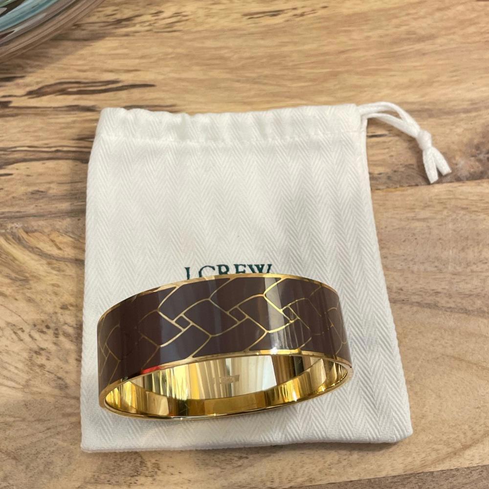 NWOT- J.Crew Bangle Bracelet with Jewelry Pouch